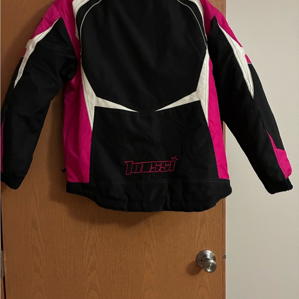 Women's Insulated Black & Pink Jacket